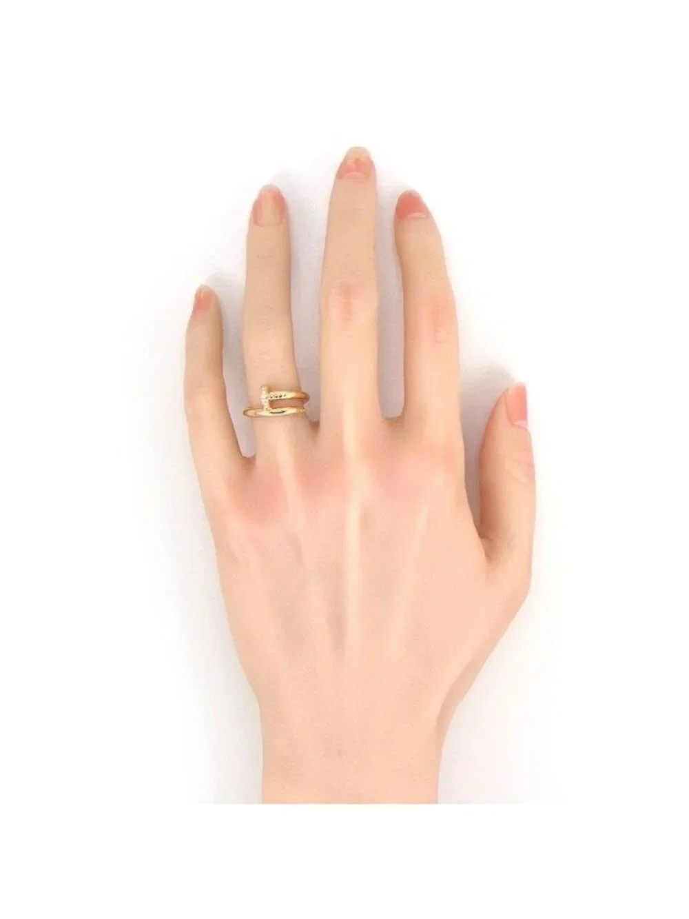 Cartier Ring Juste un Clou Classic Nail Motif Diamond Total 18k Pink Gold